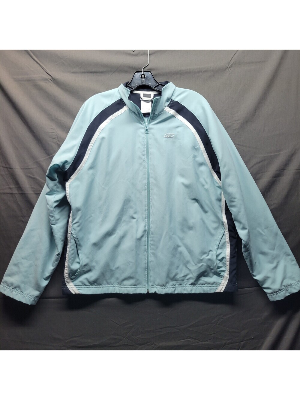 Reebok Womens Size XL Windbreaker Full Zip Underline